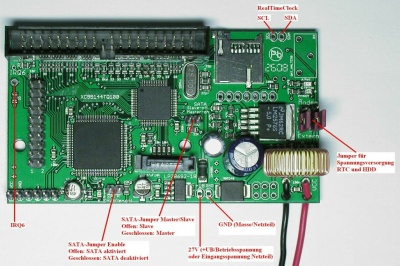 Bild1: Nokia IDE-SATA-Interface von Dbox2.com